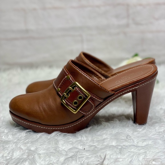 Coach Candance leather clog size 10B - Picture 1 of 7